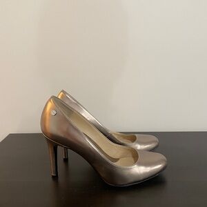 Calvin Klein Gold Heels